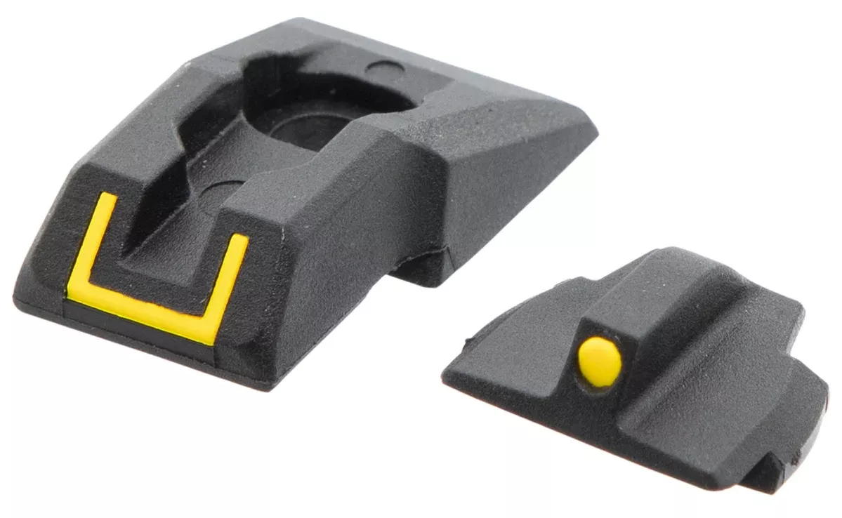 Ruger 90649 Security 9 Sight SetBlack/Yellow