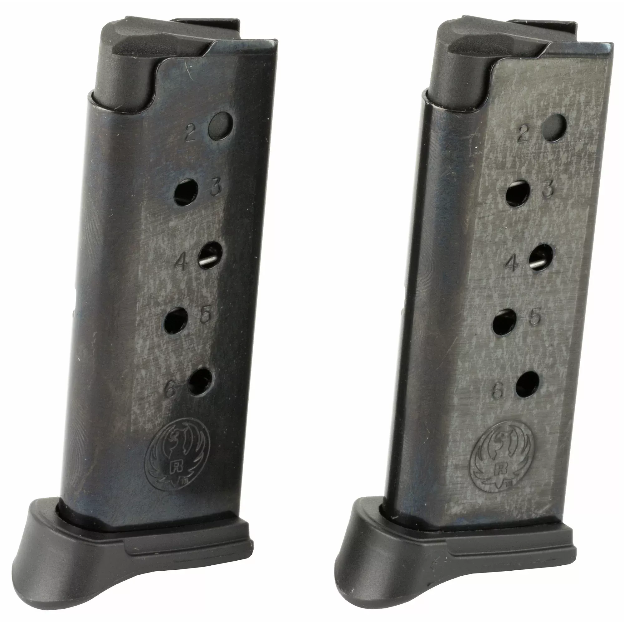 Ruger LCP .380 ACP 6-Round Magazine – 2-Pack with Extended Base Plates