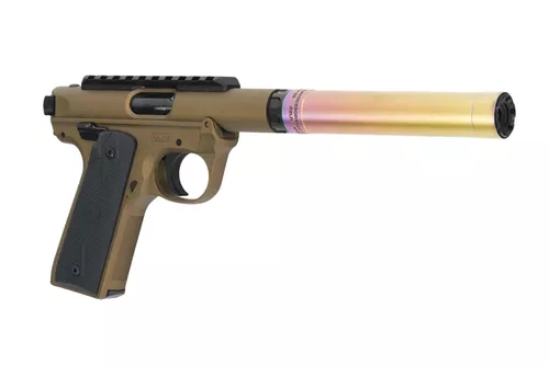 Ruger Mark IV 22/45 Tactical Pistol with CGS Rainbow Hydra Aluminum Suppressor Bundle