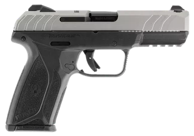 Ruger Security-9, Rug 3822Security9 9mm 4in Slv Cera 15r Blk