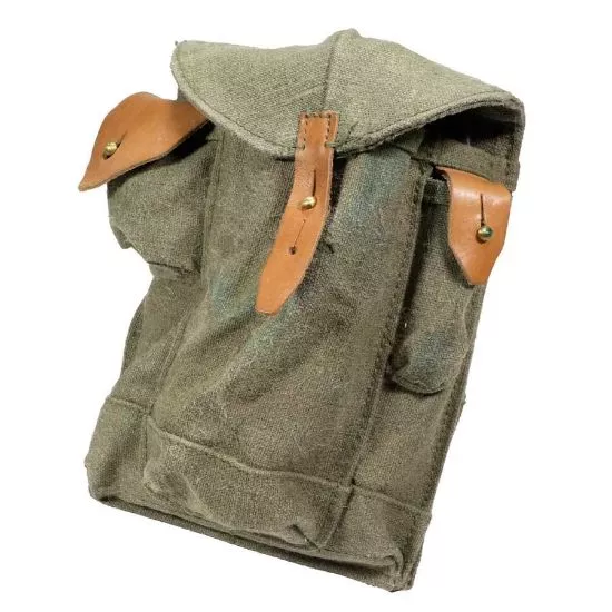 RUSSIAN AK47 3-CELL MAG POUCH W/ DUAL ACCESSORY POCKETS
