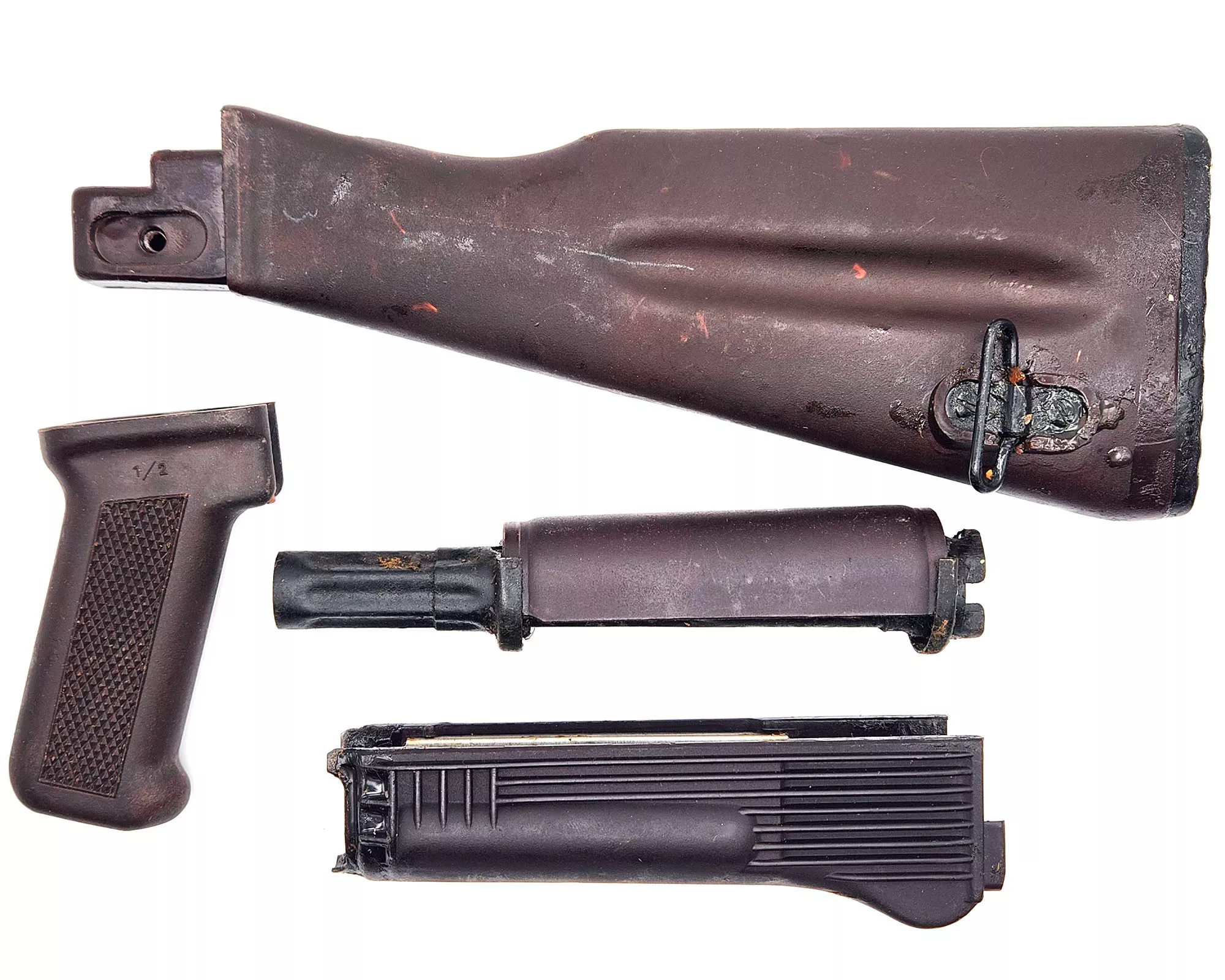 Russian Plum AK74 polymer furniture set with gas tube