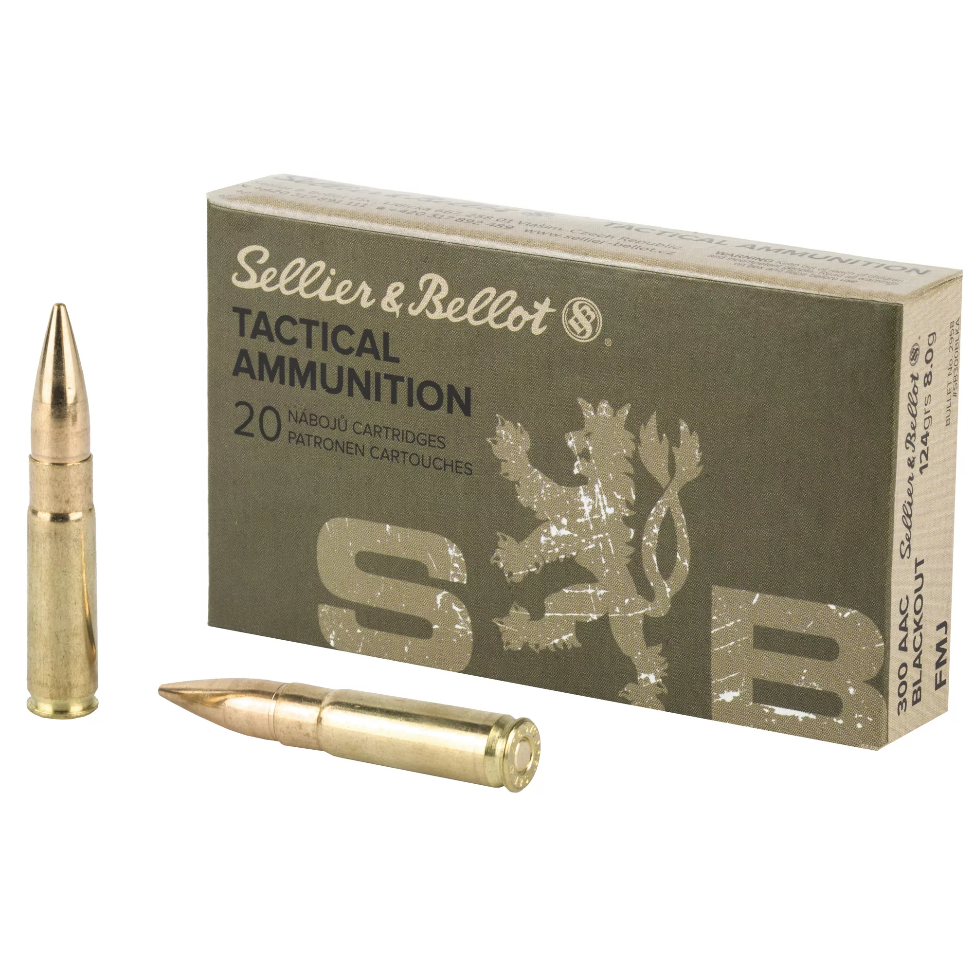 S&b 300blk 124gr Fmj 20/1000