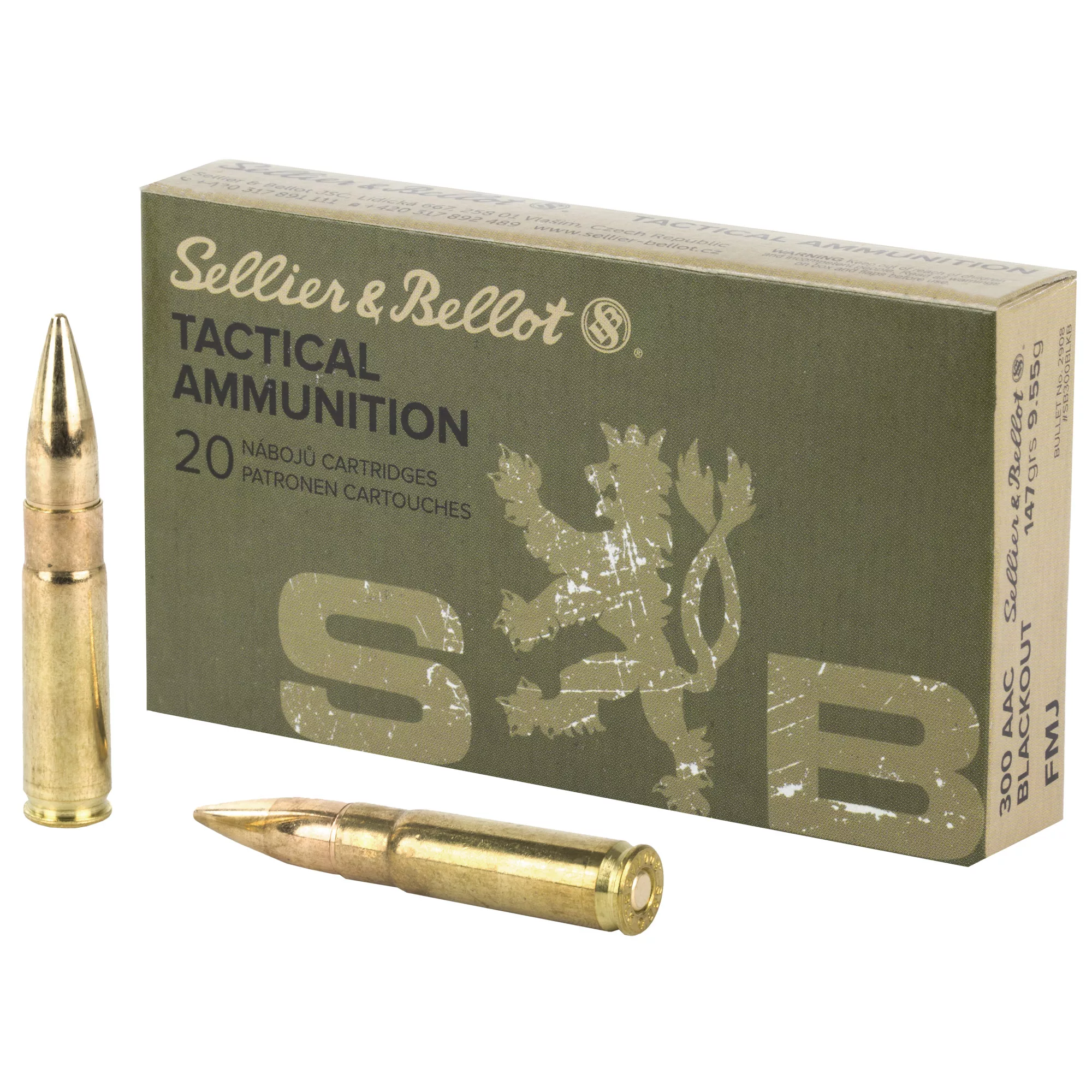 S&b 300blk 147gr Fmj 20/1000