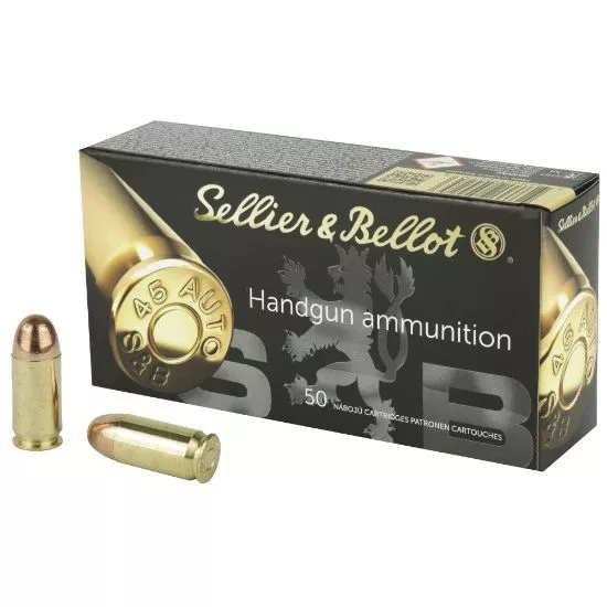 S&B .45ACP 230GR FMJ, 50RD BOX