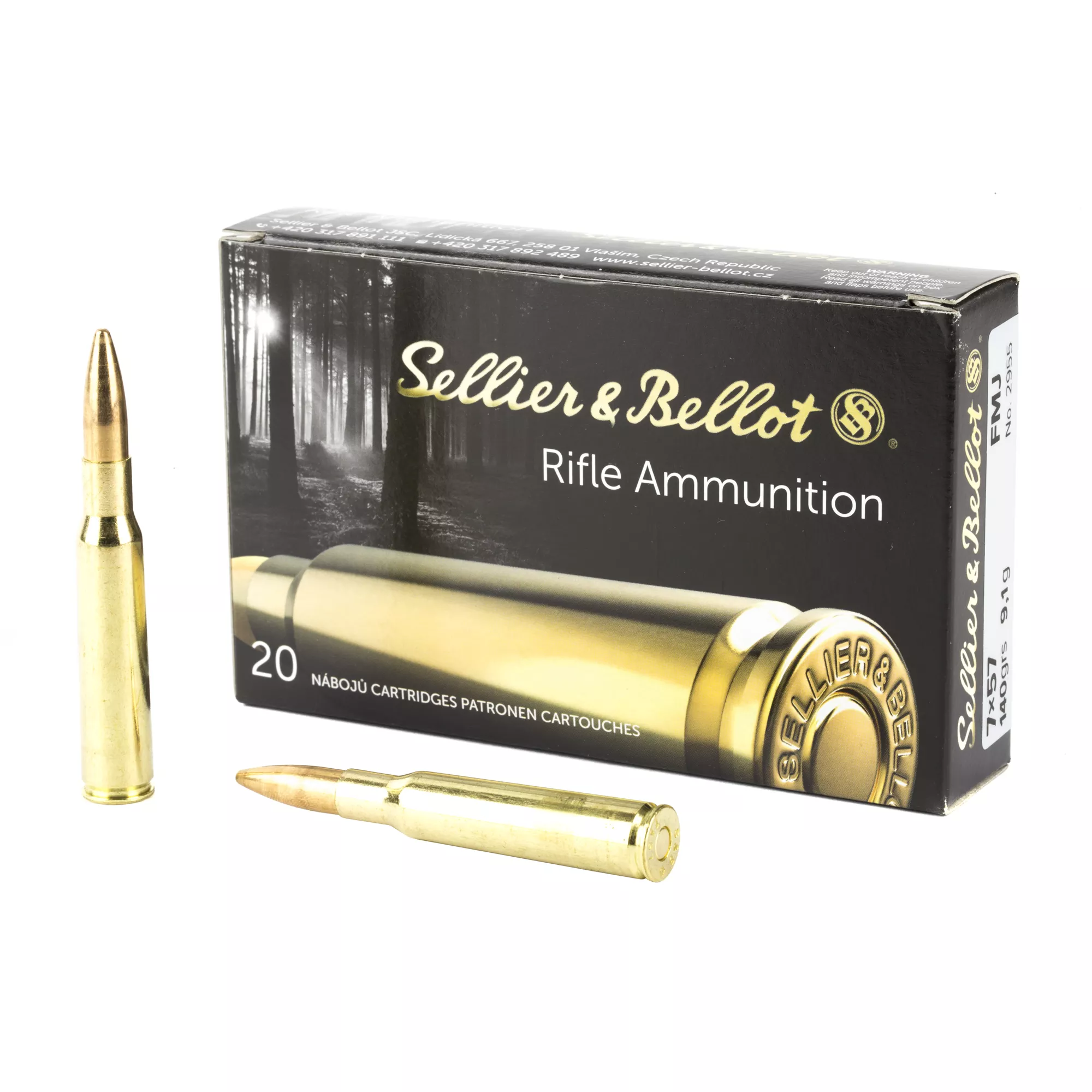 S&b 7x57 140gr Fmj 20/400