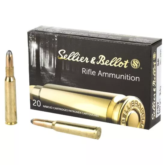 S&B 7X57MM MAUSER 140GR SP, 20RD BOX