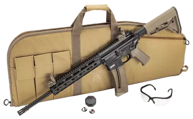 S&w M&p15-22 Sport Moe Sl 16.5 - 25-sh Fde Range Bundle...