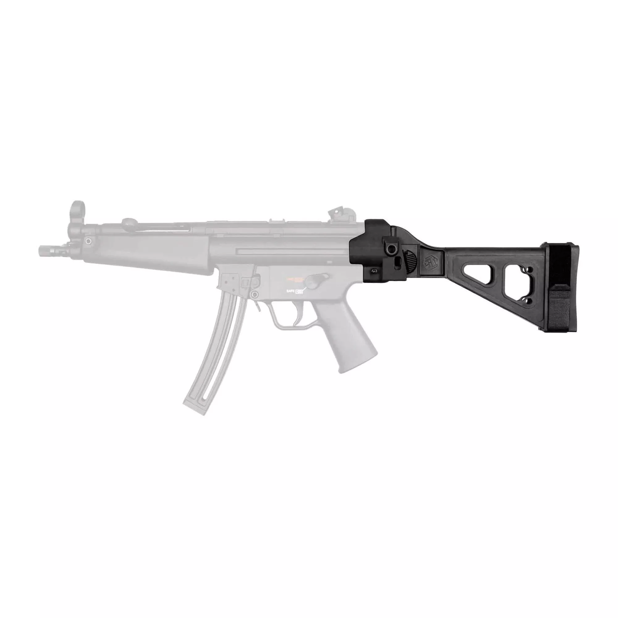 SB Tactical H&K MP5 SBT522 Side Folding Stabilizing Brace Black