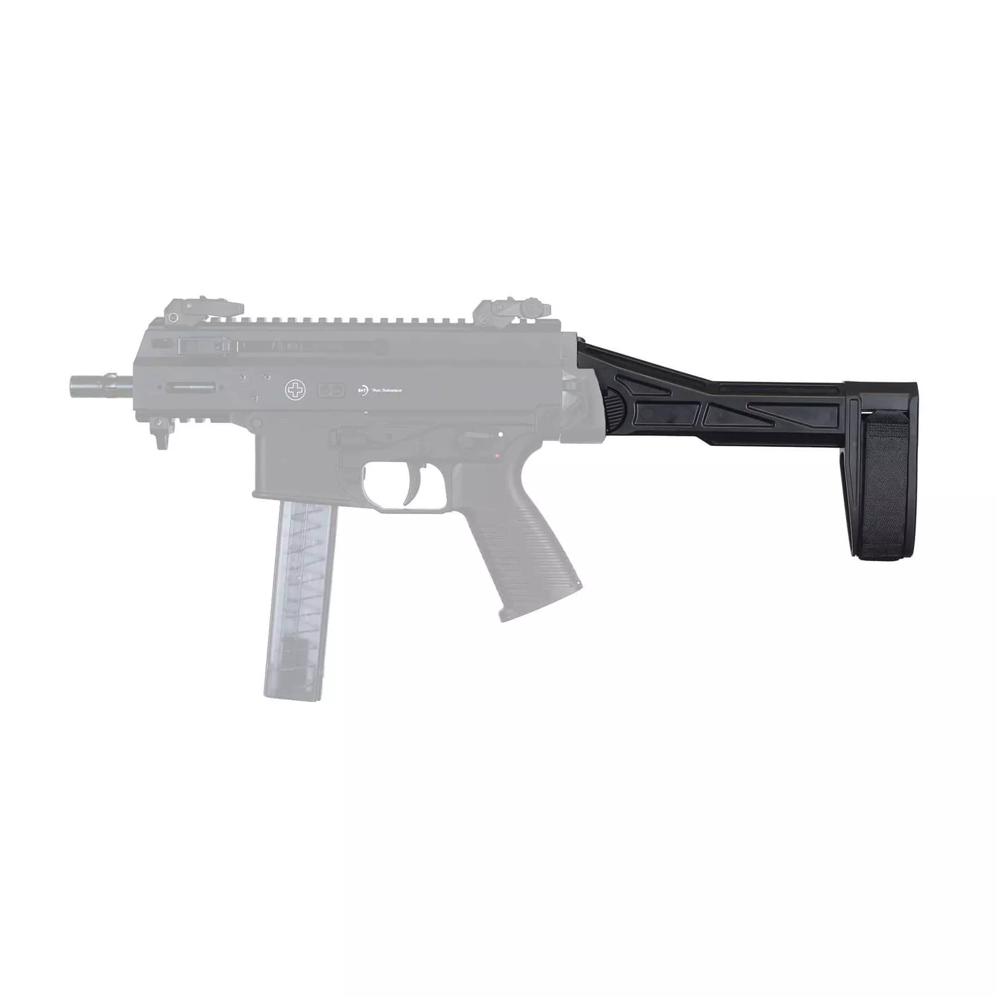 SB Tactical SBT-G2 Pistol Side Folding Brace H&K UMP/B&T APC Black