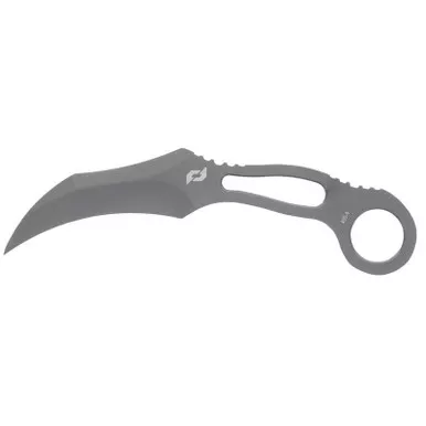Schrade 1182503 Boneyard Karambit CLR Fixed Knife2.9" AUS-10 Hollow Grind Blade, Black Stainless Steel Handle