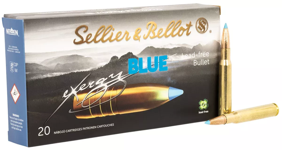 Sellier & Bellot SB3006XA eXergy30-06Springfield 165gr TAC EX Blue 20 Per Box/12 Case