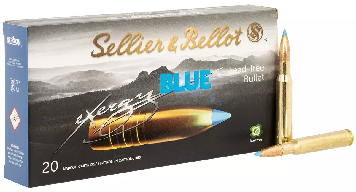 Sellier & Bellot SB3006XB eXergy30 06Springfield 180gr TAC EX Blue 20 Per Box/12 Case
