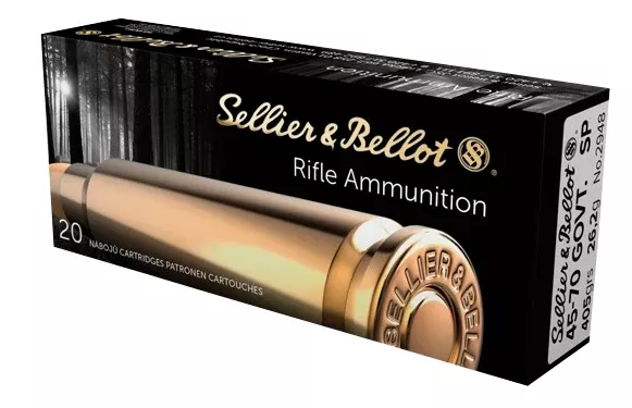 Sellier & Bellot SB4570A Rifle45-70Gov 405gr Soft Point 20 Per Box/12 Case