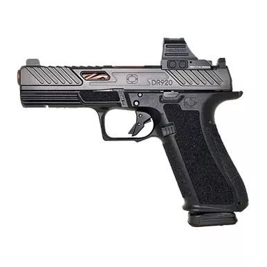 Shadow Systems DR920 Elite 9mm Luger 4.5" 17rd Black/Bronze Semi Auto Pistol With Red Dot