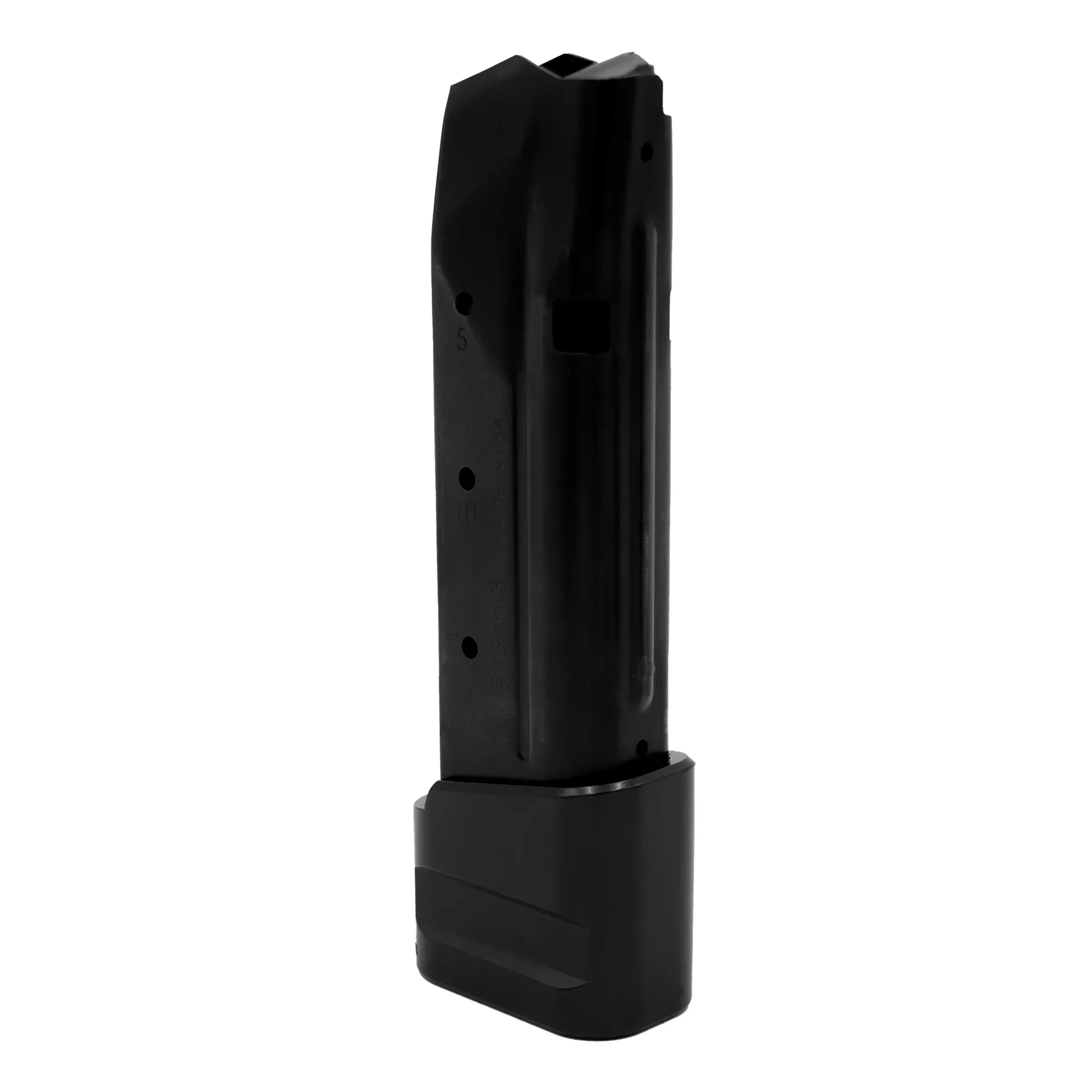 Shield Arms S15 Gen 3 9mm 20-Round Magazine with +5 Extension – Glock 43X/48