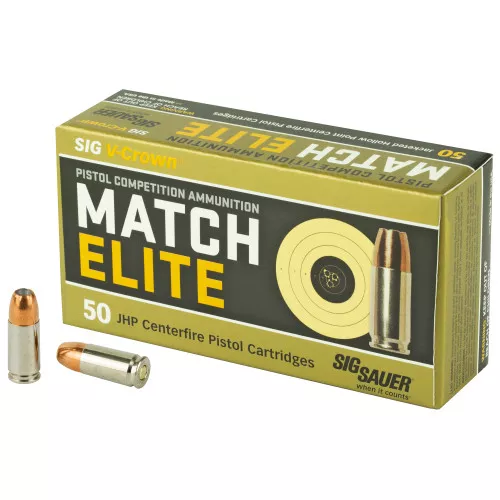 Sig Sauer 115 Grain 9MM V-Crown - 50 Rounds