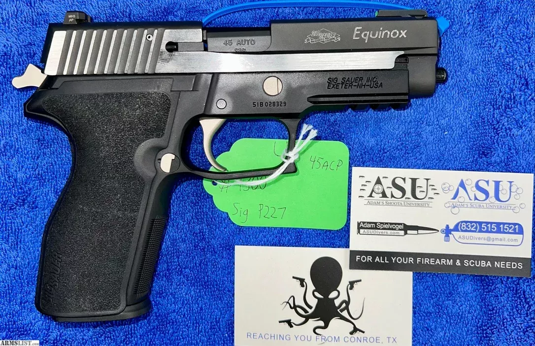 Sig Sauer P227 EQUINOX 45acp – Conroe, TX from Adam’s Shoota University near Conroe, Houston, TX