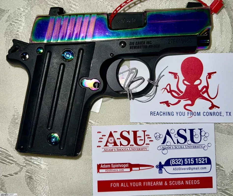 Sig Sauer P238 Rainbow Titanium NEW RELEASE 380acp – Conroe, Tx from Adam’s Shoota University near Conroe, Houston, TX