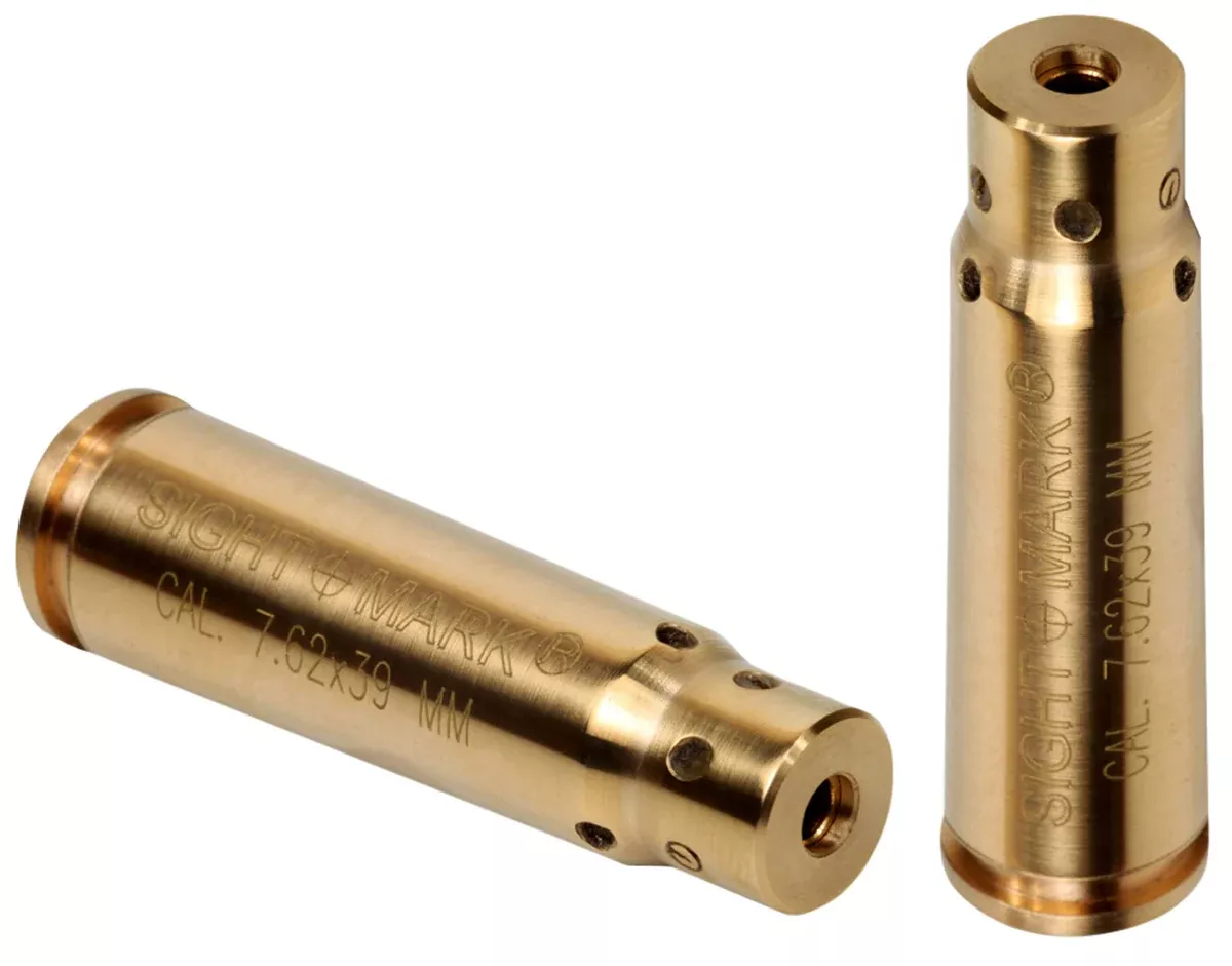 Sightmark SM39002 BoresightRed Laser for 7.62x39mm Brass Includes Battery Pack & Carrying Case