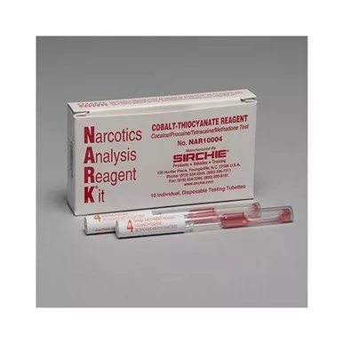 Sirchie NAR10004 NARK Test CCobalt-Thiocyanate Reagent (Cocaine/Crack), Box of 10