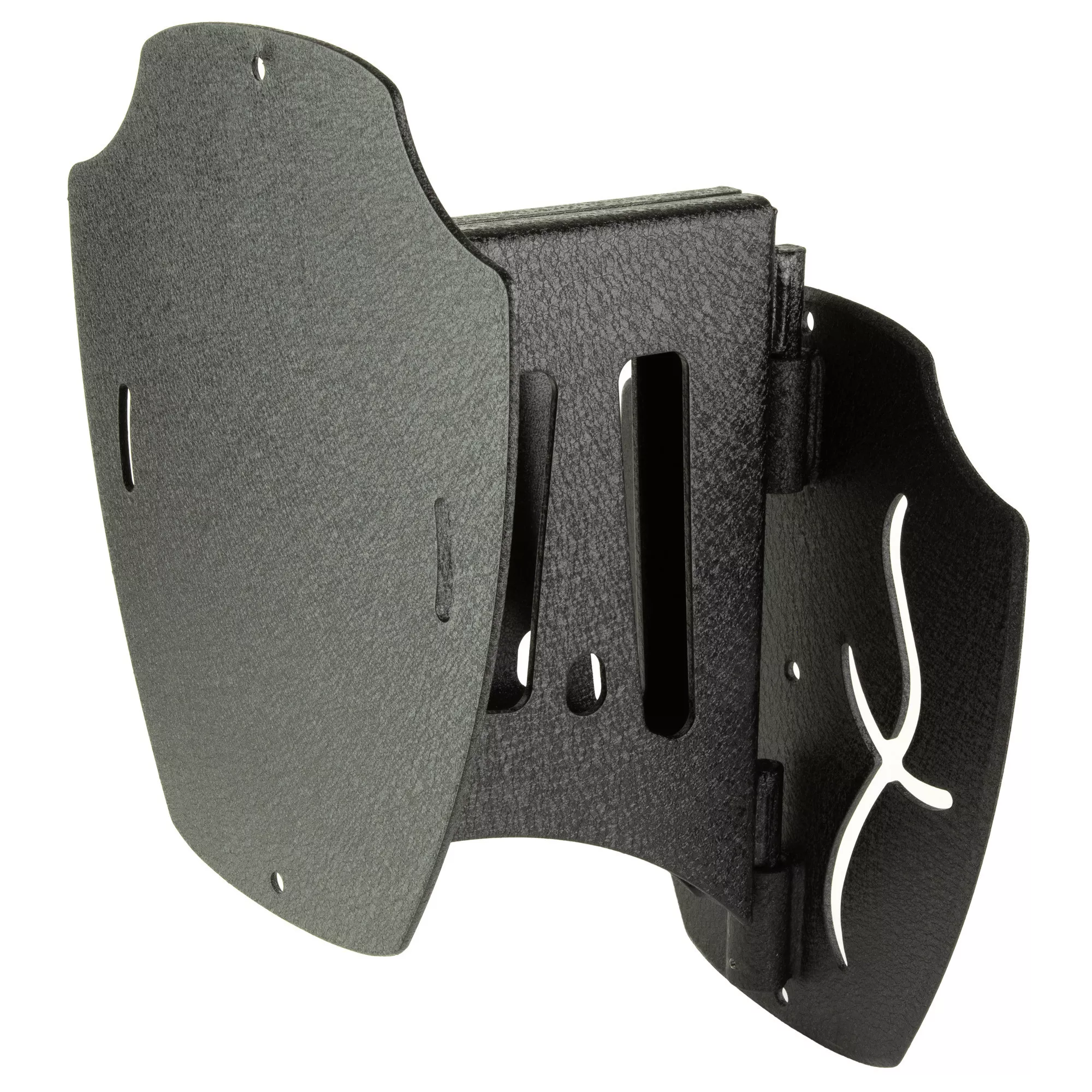 Skull Hooker Large Shoulder Mount Black