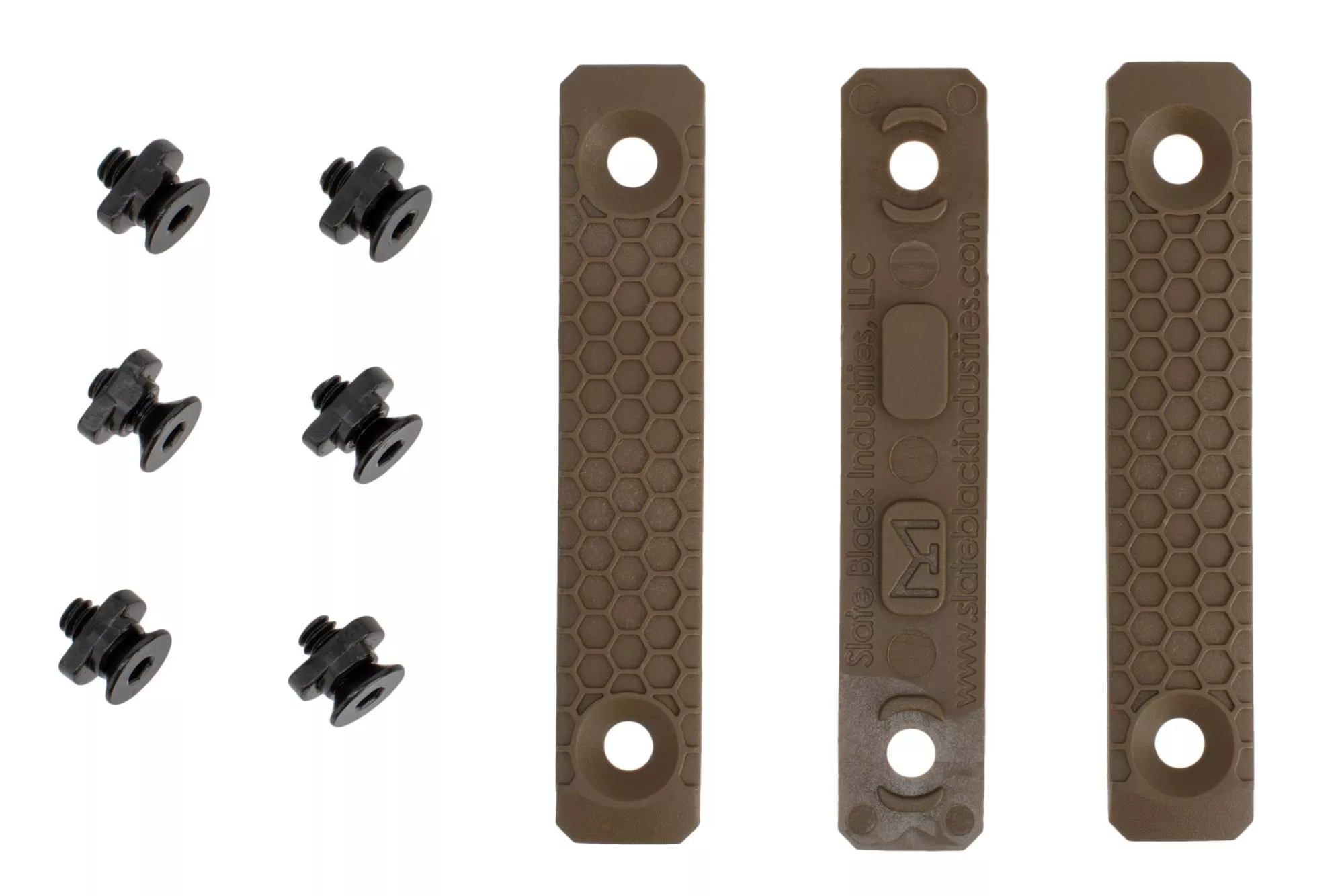 Slate Black Industries 2 Slot M-LOK Rail Cover Panels FDE