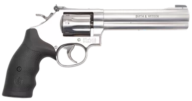 Smith & Wesson 12460 648 22 WMR 8rd 6" Stainless Steel Black Polymer Grip