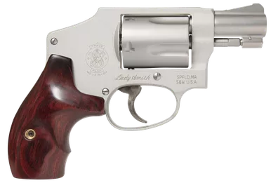 Smith & Wesson 163808 642 Ladysmith 38 S&W Spl +P 5rd 1.88" Stainless Steel Matte Silver Aluminum Finger Grooved Wood Grip