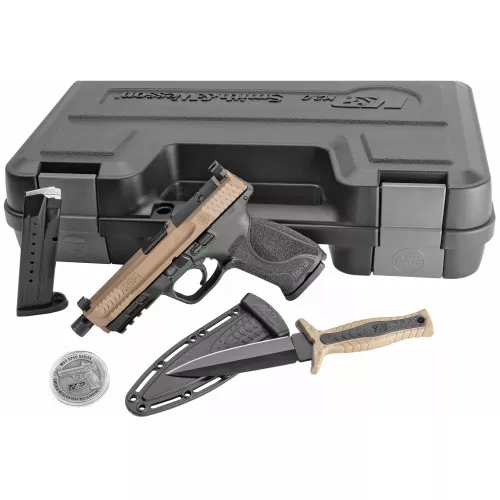 Smith & Wesson - M&P 2.0 Pistol 4.6" Threaded Barrel FDE -KNIFE KIT*