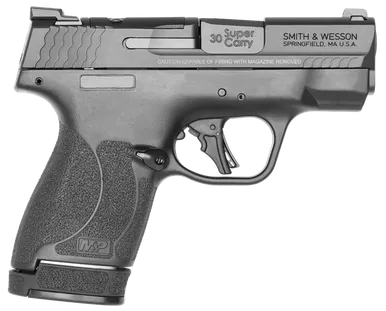 SMITH AND WESSON SHIELD PLUS 30 SUPER CARRY 3.1" BARREL 13/16-ROUND BLACK MAGS OPTICS READY