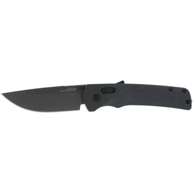 SOG 11-18-05-41 Flash AT Assisted Opening Folding Knife 3.45" Cryo D2 Straight Back Plain Edge Blade, Urban Grey GRN Handle