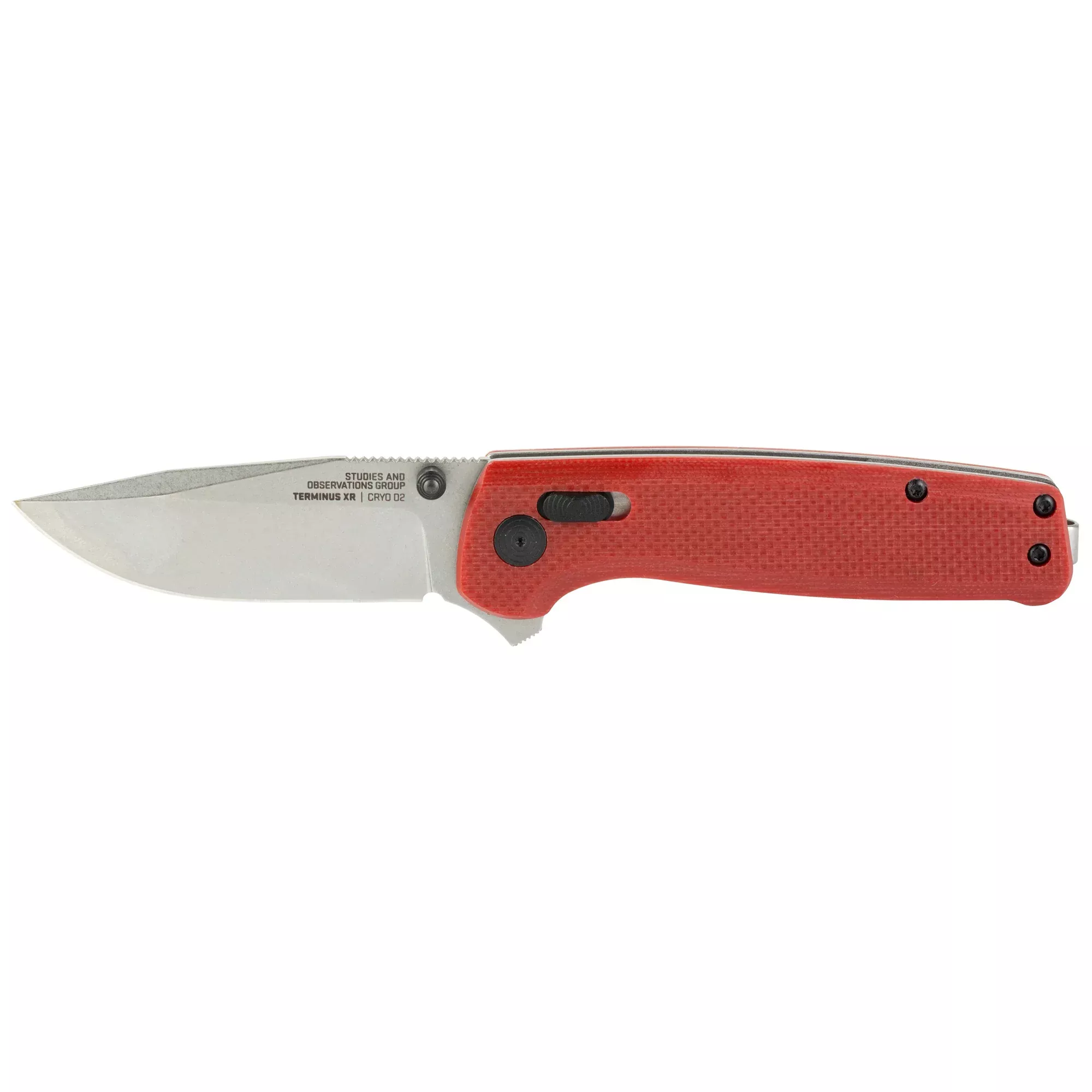 SOG Terminus XR G10 Crimson Folding Knife – 2.95" Blade