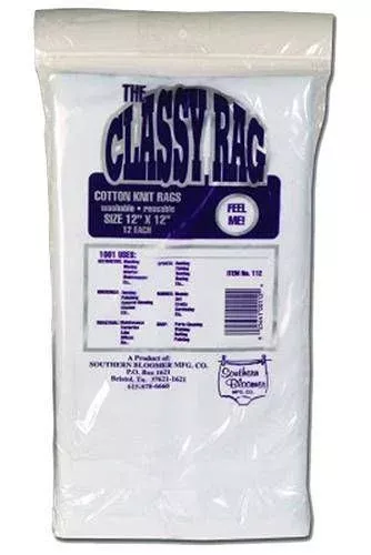 Southern Bloomer 112 Cleaning PatchesCotton 12" x 12" 12 Per Bag