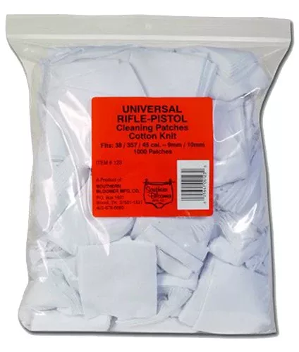 Southern Bloomer 123 Cleaning PatchesMulti-Caliber Cotton 1000 Per Bag