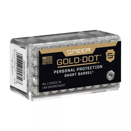 Speer Ammunition Gold Dot Short Barrel 22 WMR Personal Protection 40 Gr Hollow Point 50 Rd Box