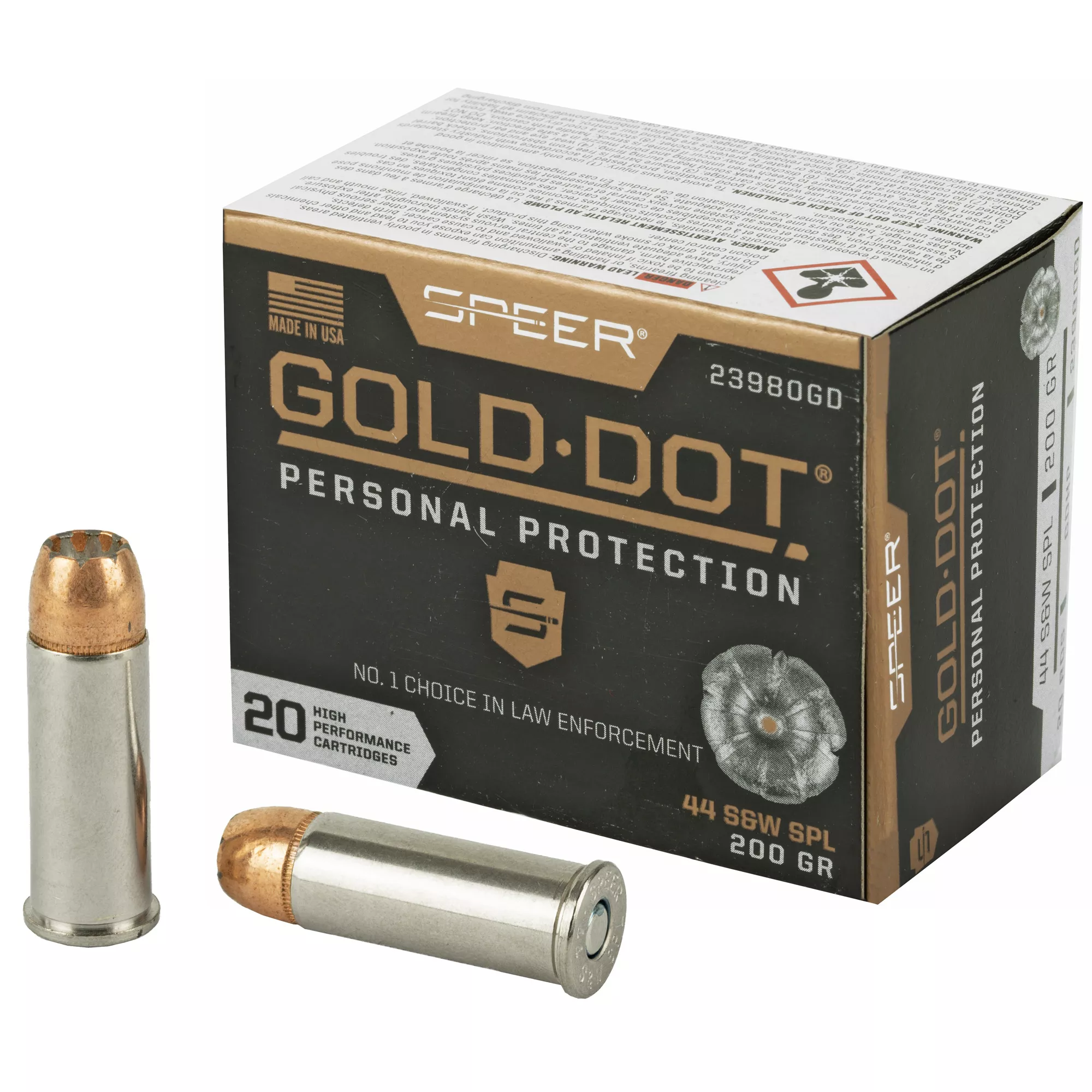 Spr Gold Dot 44spl 200gr Hp 20/200
