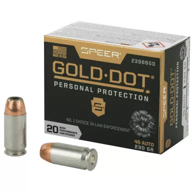 Spr Gold Dot 45acp 230gr Hp 20/box