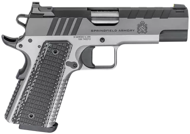 SPRINGFIELD ARMORY 1911 EMISSARY 9MM 4.25" BARREL 9 ROUNDS BLACK/STAINLESS