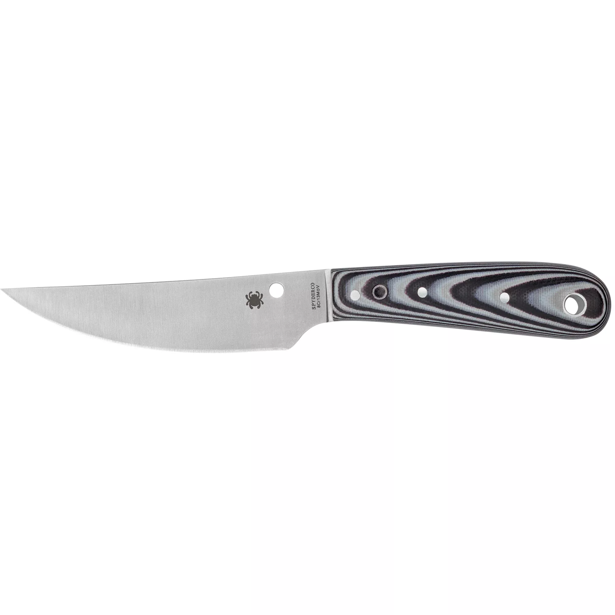 Spyderco Bow River Folding Knife – G-10 Black/White Handle with Sheepfoot Blade