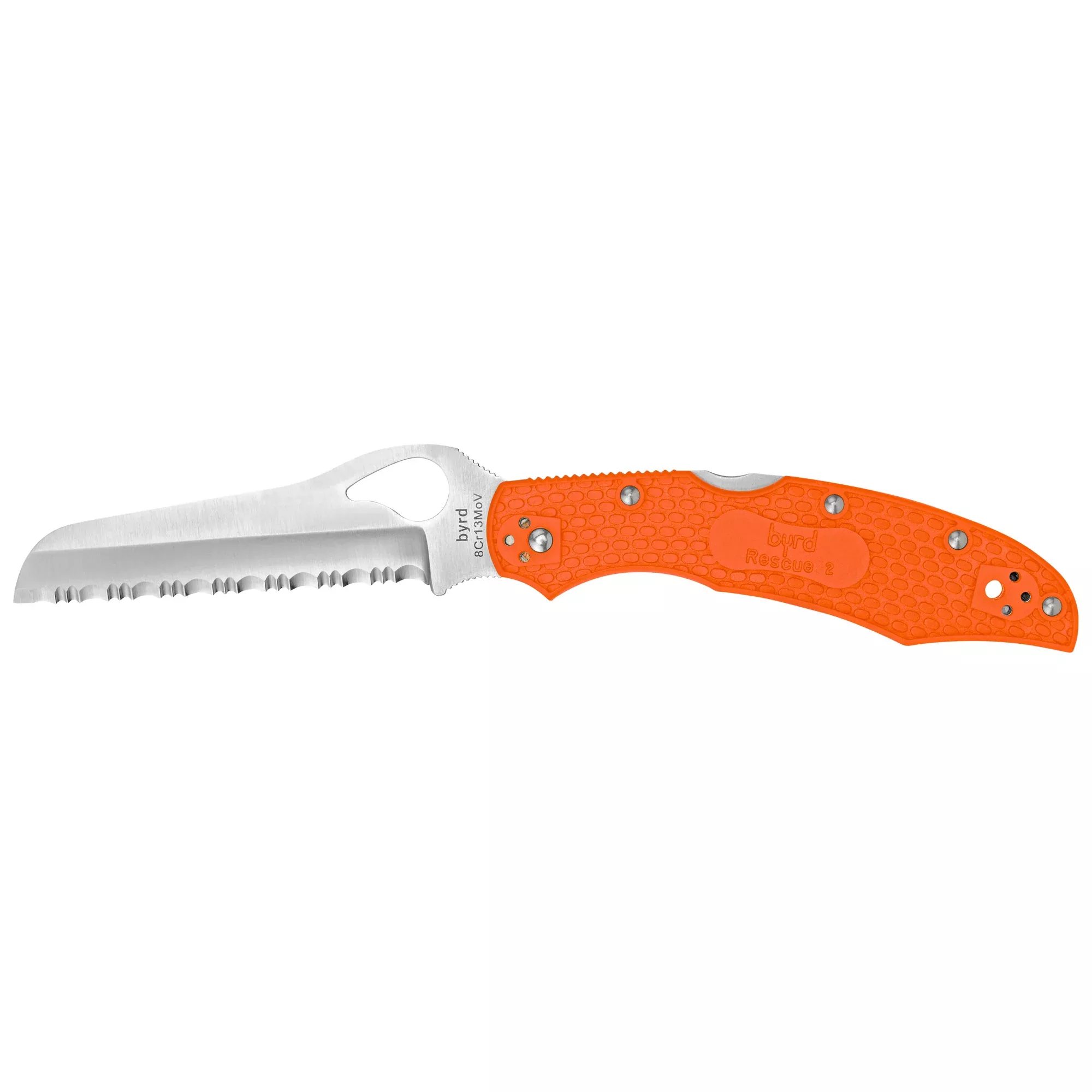 Spyderco Byrd Cara Cara 2 Lightweight Orange Folding Knife – 3.75" Blade