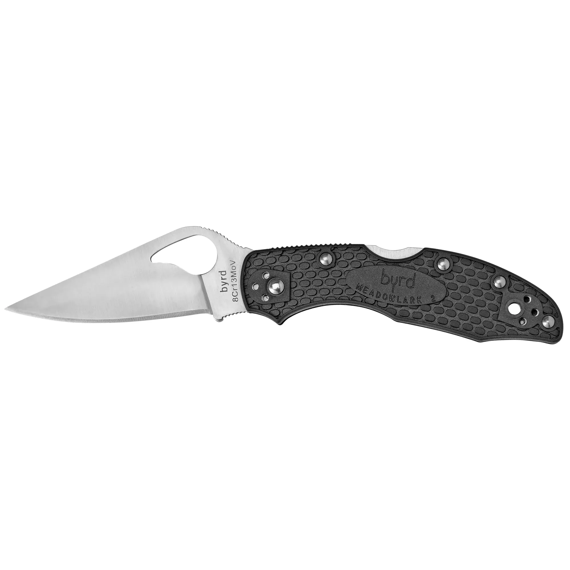 Spyderco Byrd Meadowlark 2 Lightweight Folding Knife – Black FRN Handle