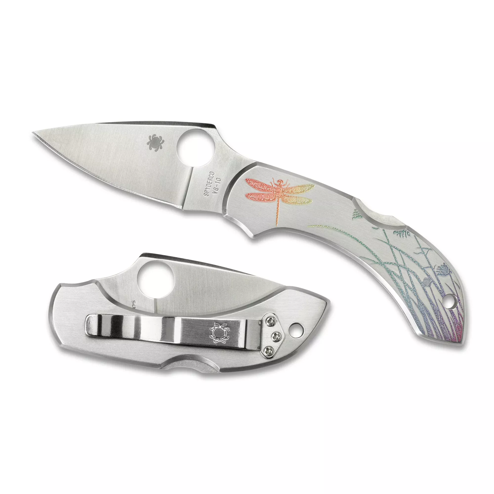 Spyderco Dragonfly 2 Tattoo Edition Folding Knife – 2.28" Plain Edge