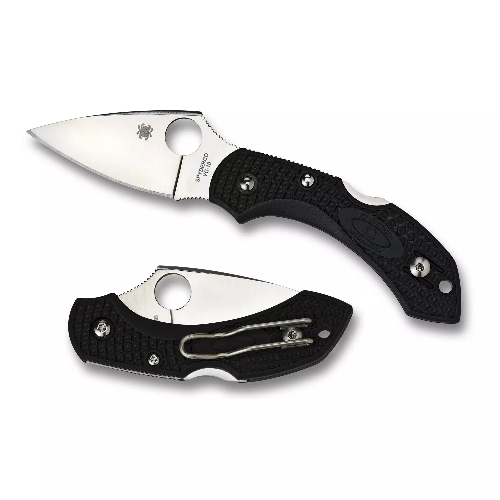 Spyderco Dragonfly2 Folding Knife – 2.28" VG-10 Blade, Black FRN