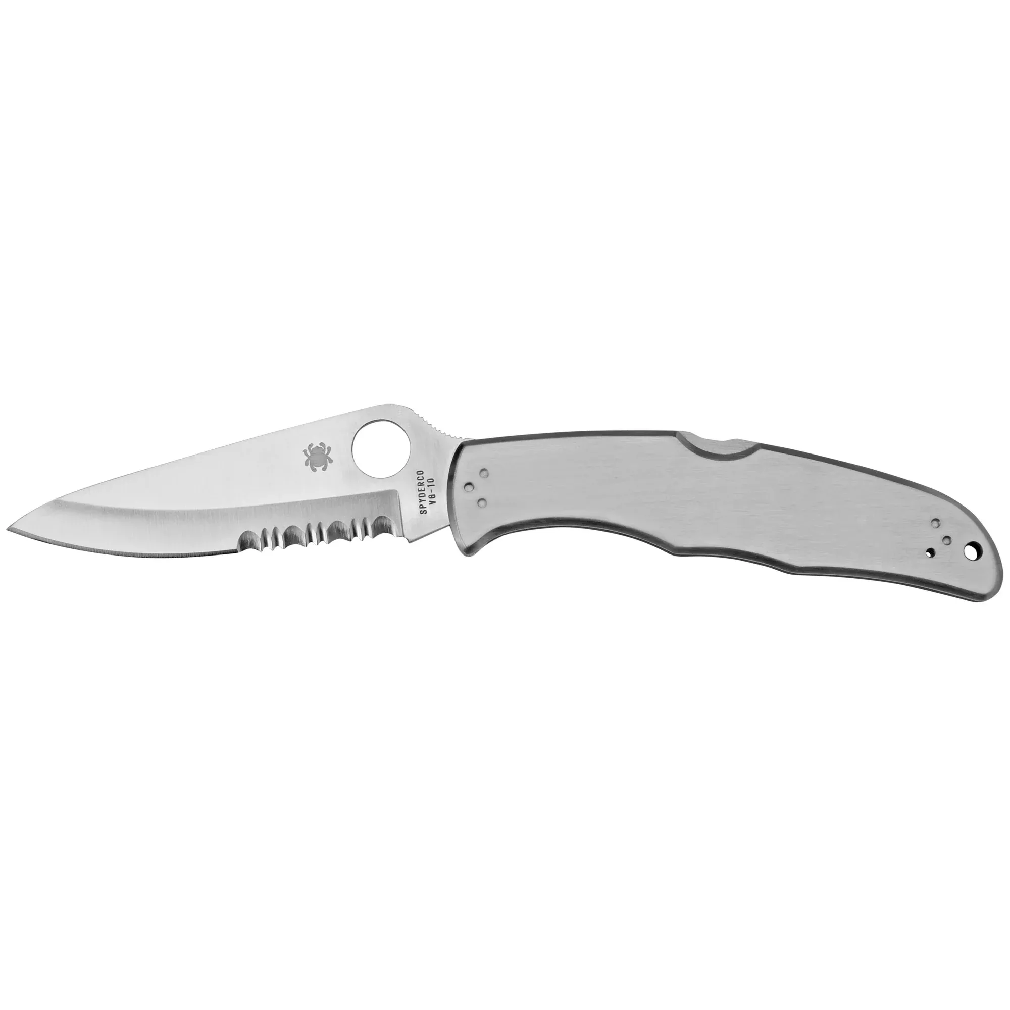 Spyderco Endura 4 Folding Knife – 3.8" Combo Edge Stainless Blade