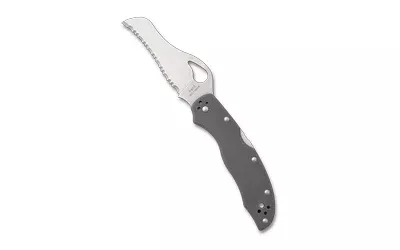 Spyderco Gooney 3.44" Gray Folding Knife – G-10 Handle with CTS BD1N Blade