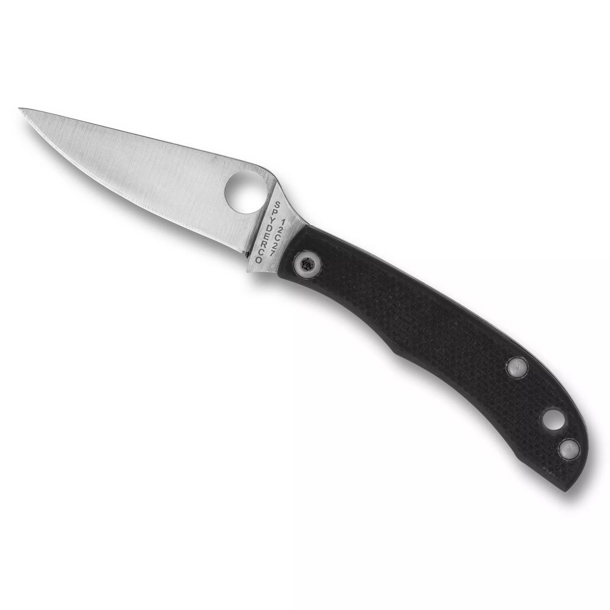 Spyderco HoneyBee Folding Knife Drop Point Silver Blade 1.68"