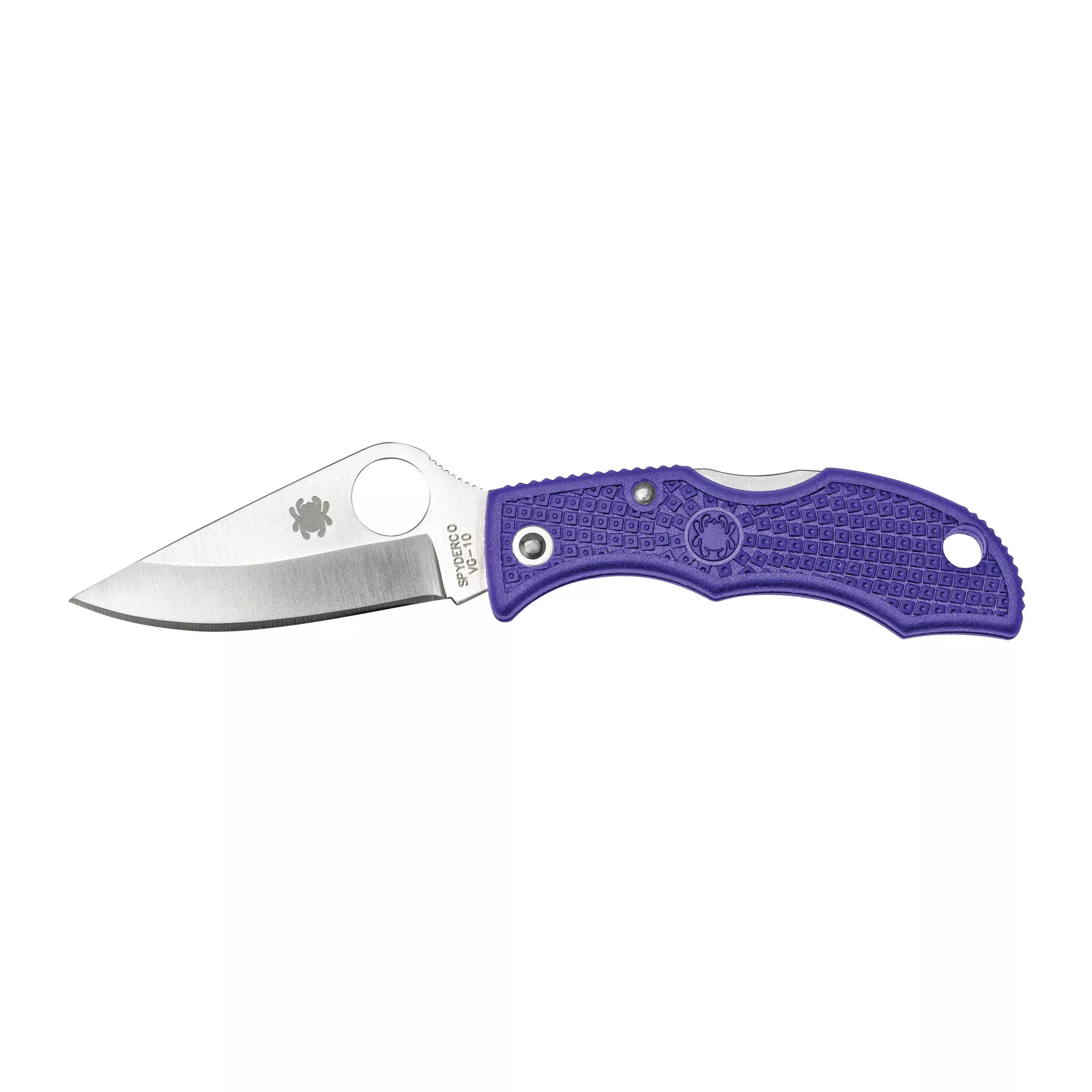 Spyderco Ladybug3 Purple FRN Plain – 1.94" Folding EDC Knife
