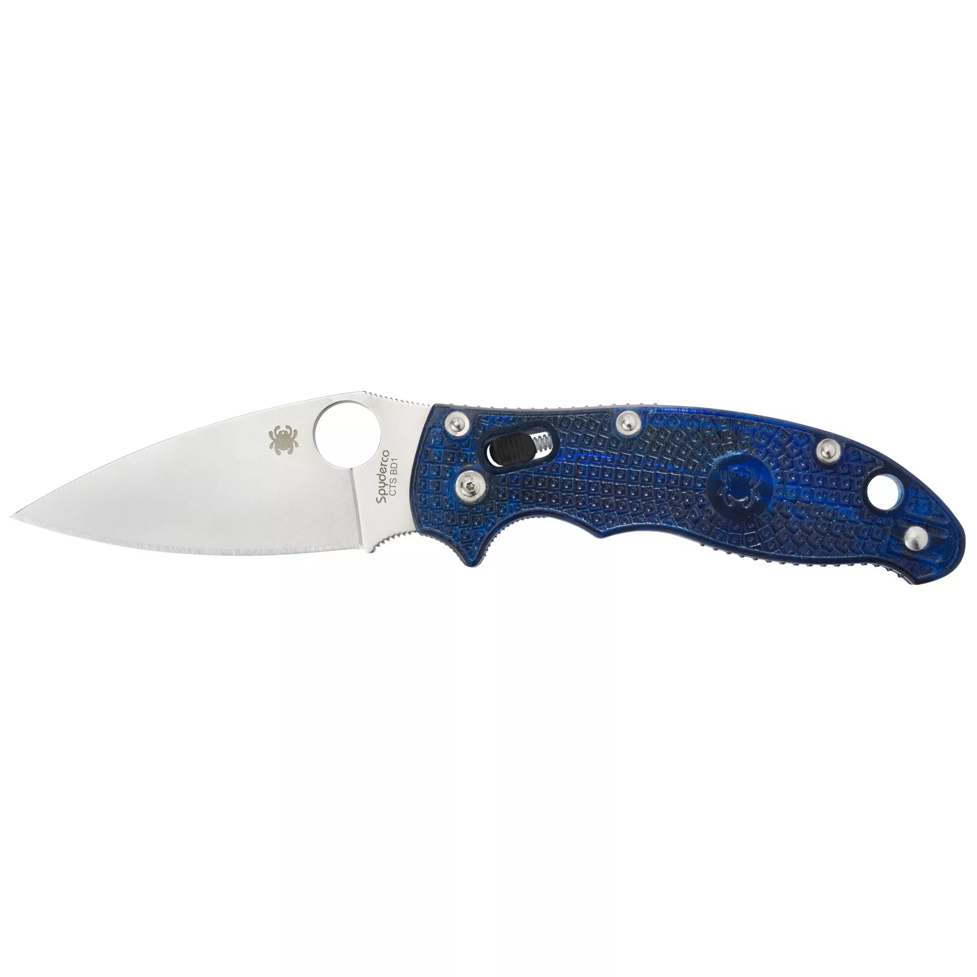 Spyderco Manix 2 Folding Knife – Blue FRN Handle, CPM S30V Plain Edge
