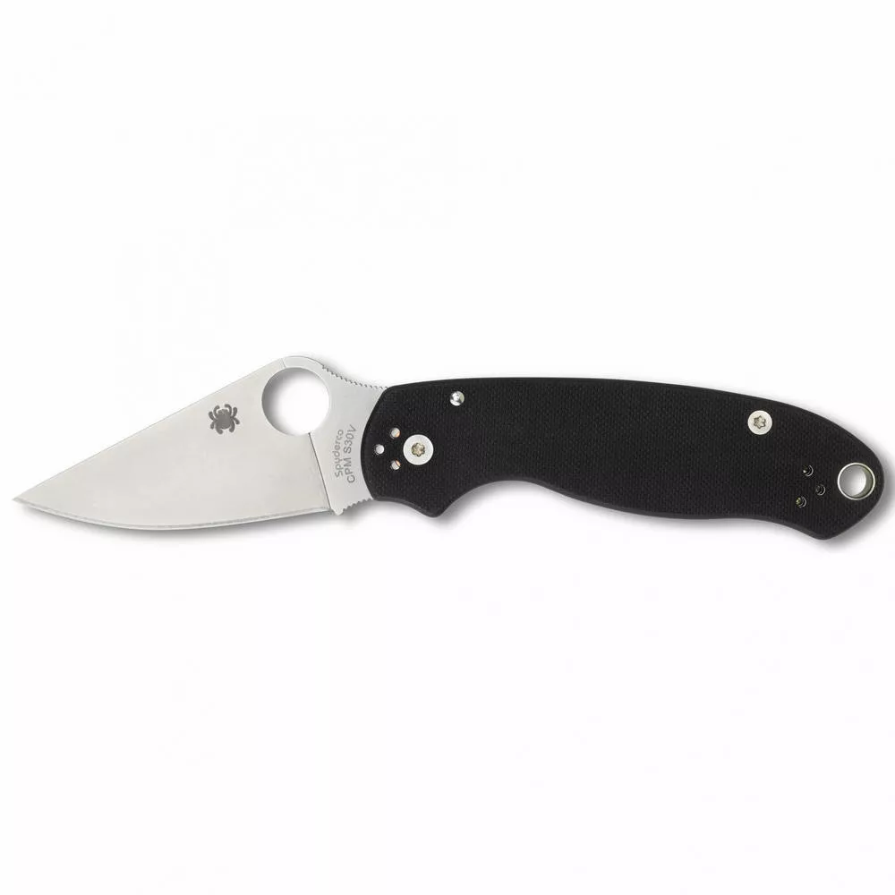 Spyderco Para 3 Folding Knife Plain Edge Blade 2.95" G10 Camo Handle